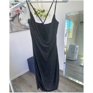 Glittery sequence mini dress